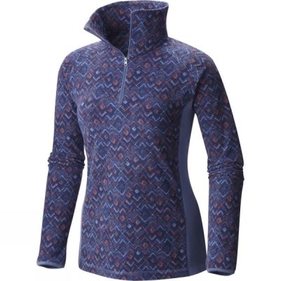 Fleece Columbia Glacial III Print 1/2 Zip Mujer Moradas - Chile YNA069374